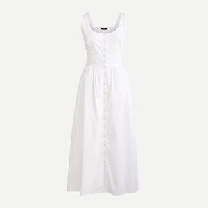 J. Crew SZ:10 Button-front cotton poplin dress